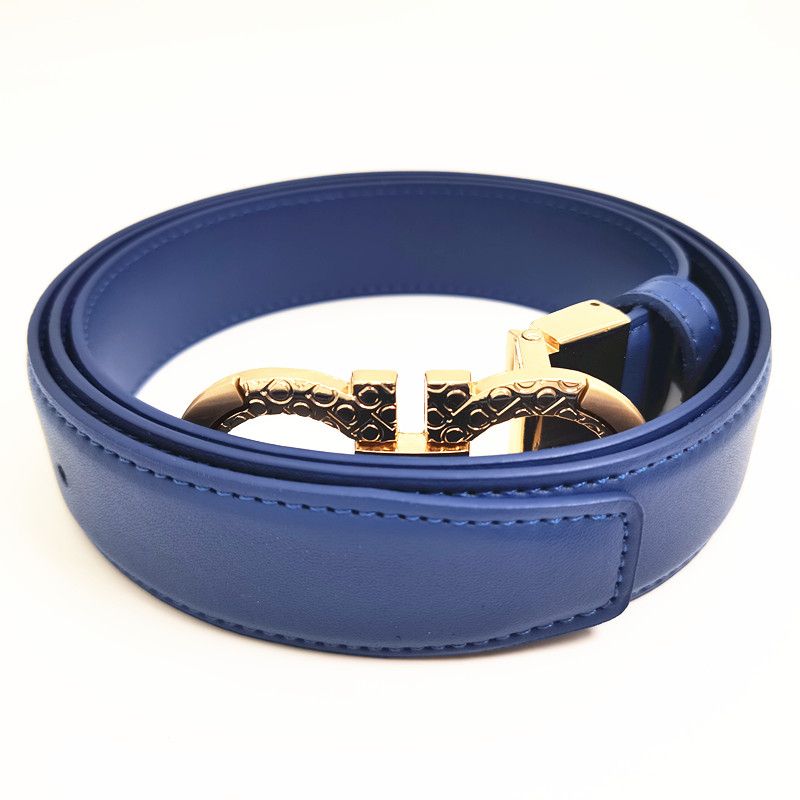 blue belt + gold buckle