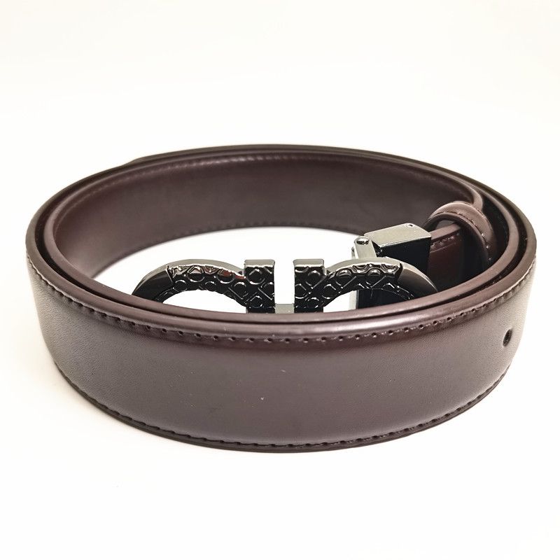 ceinture marron + noir boucle