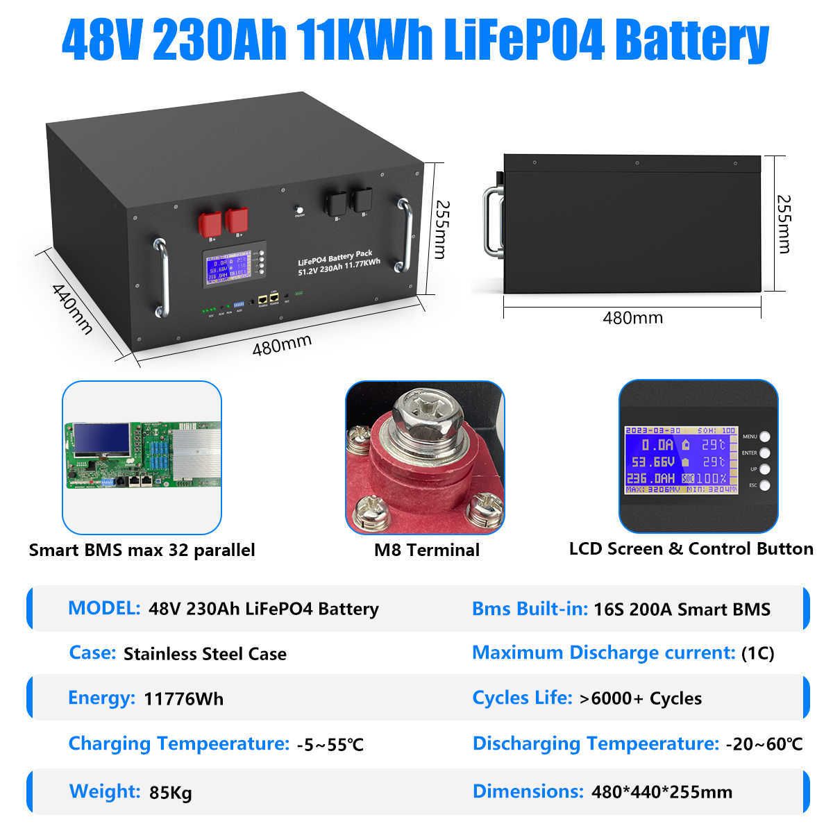 48v 230ah 11.7kw