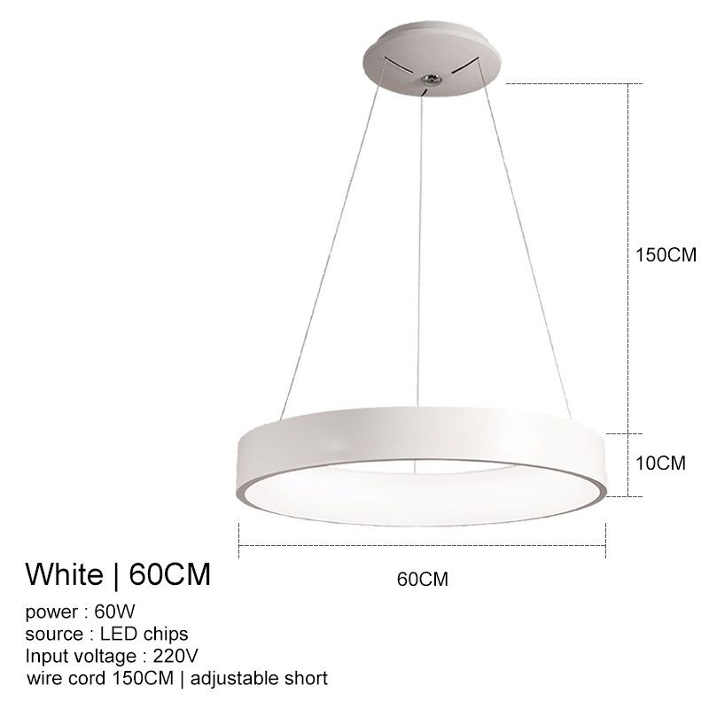 Vit 60cm 60W varm vit ingen remot