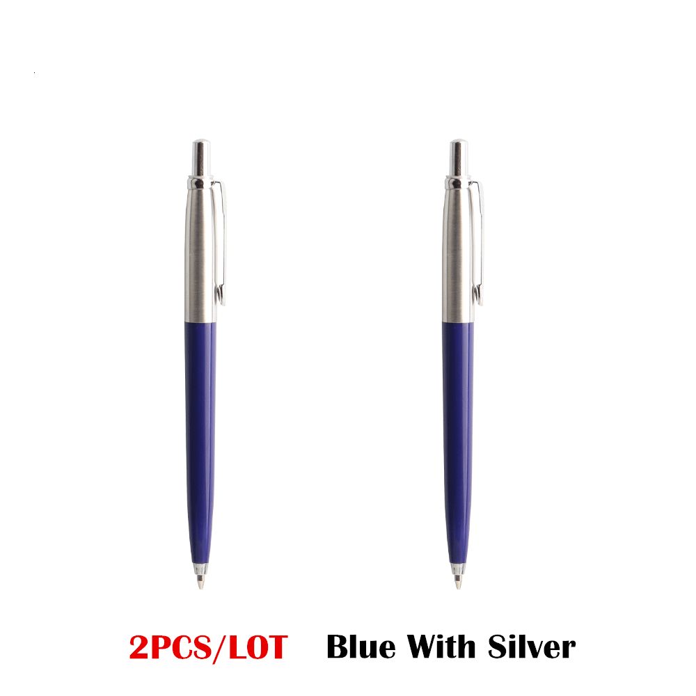 2pcs azul prateado