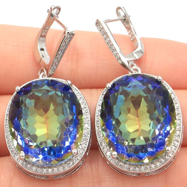 Boucles d'oreilles mystiques bleues