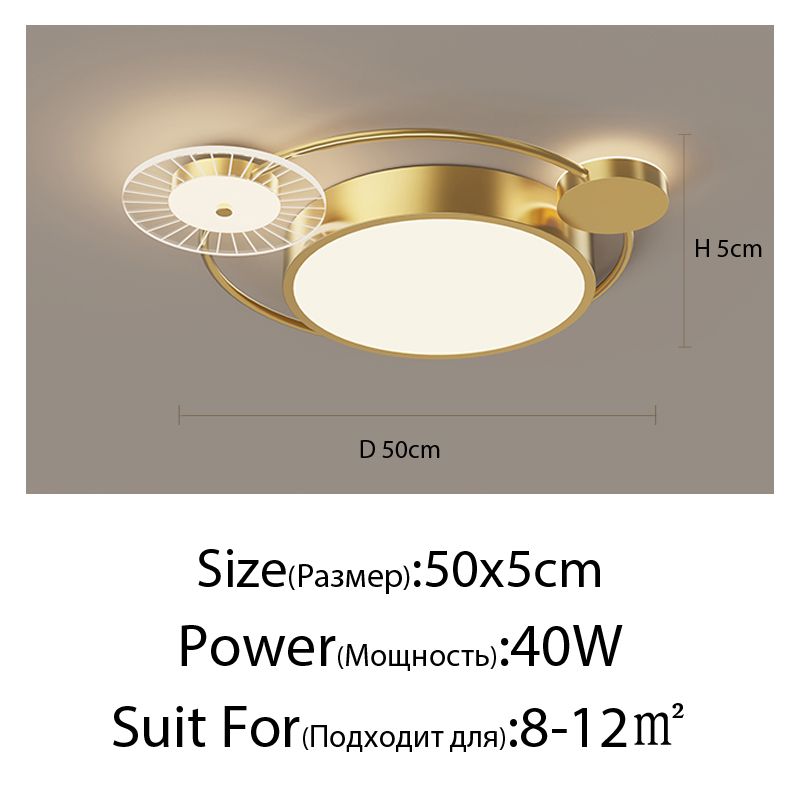 ゴールド50x5cm温かい白いリモートなし