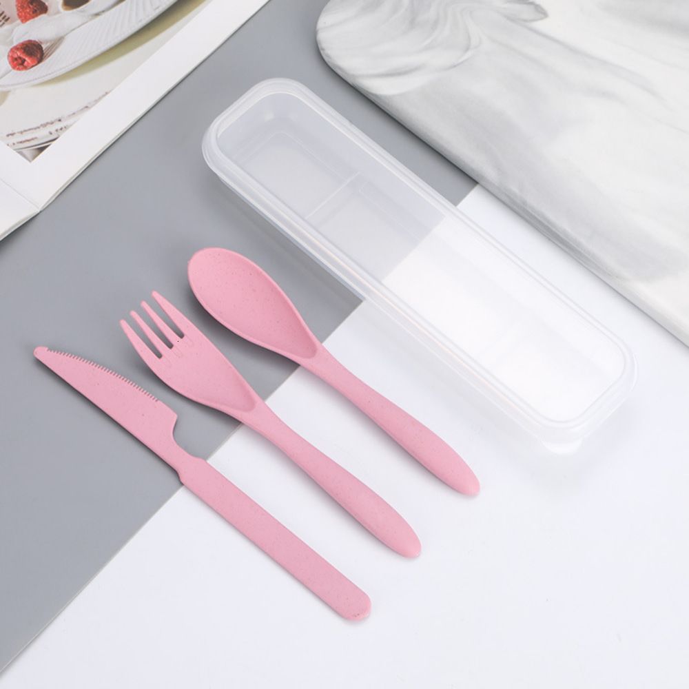 Scatola trasparente Pink Knife Fork e SPO