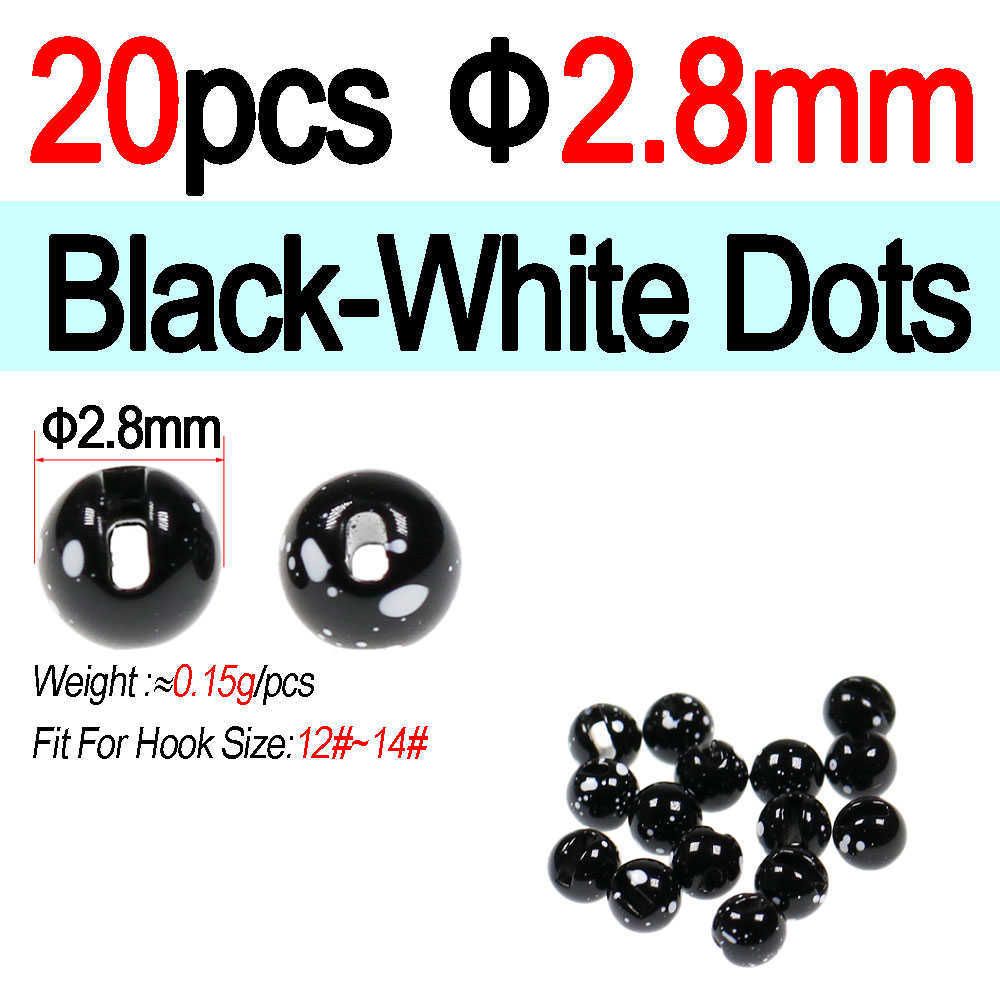 2.8mm Black Wd 20pcs