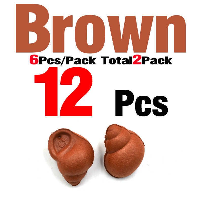 12pcs Brown