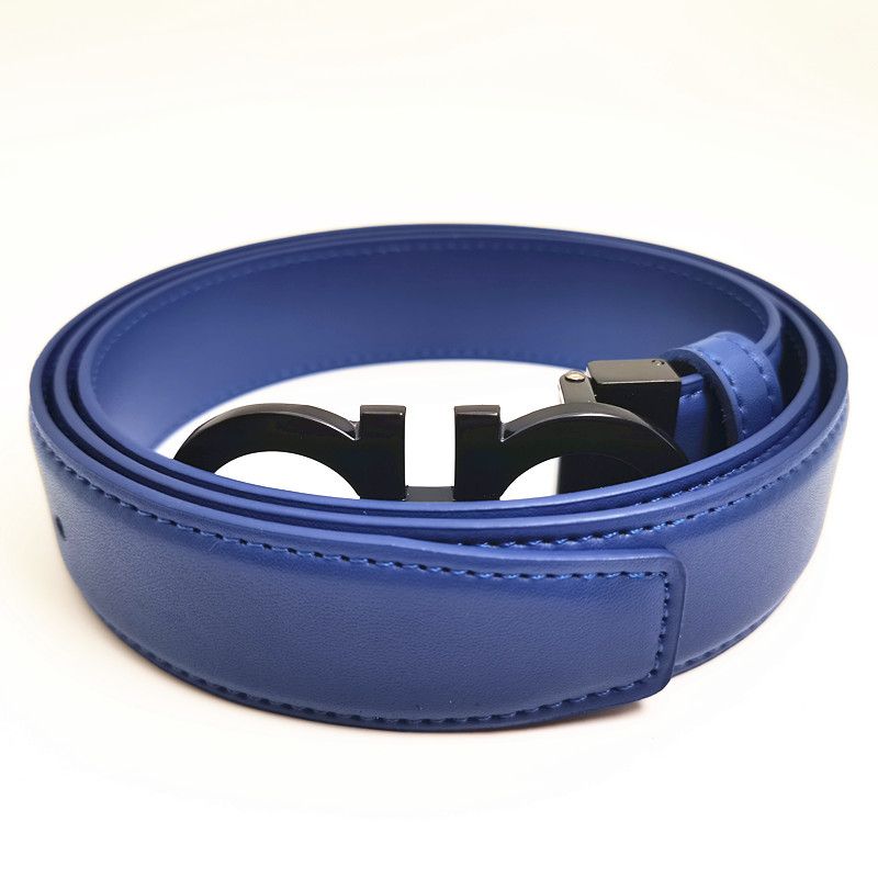 ceinture bleue + boucle noire