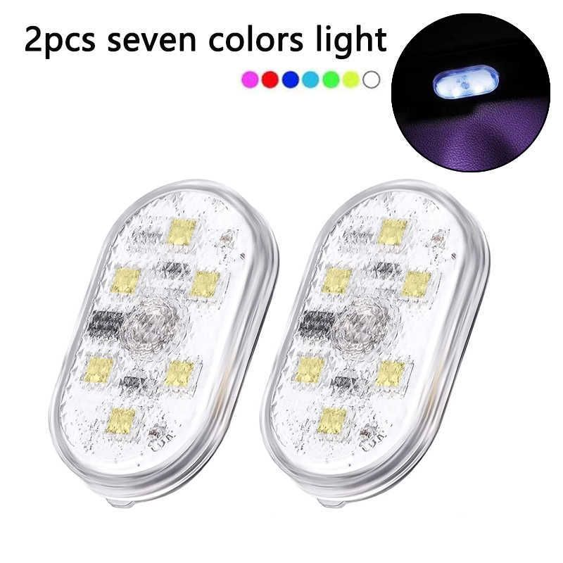 2pcs luz colorida