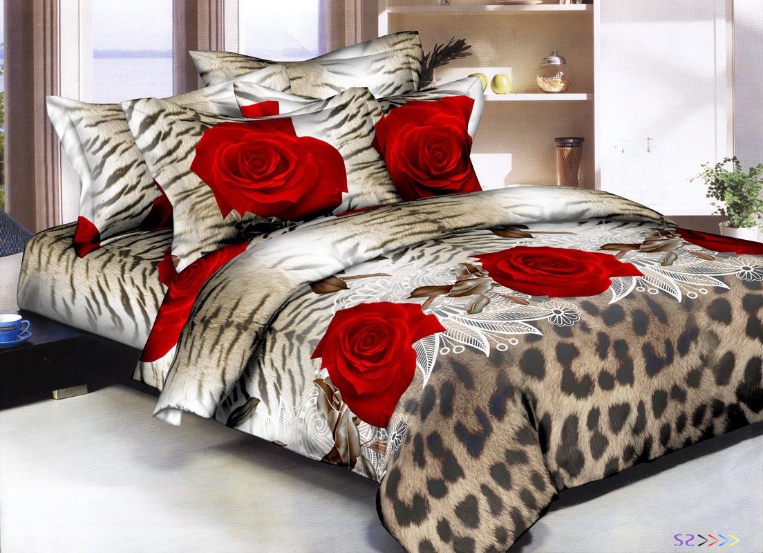 Rose rouge léopard