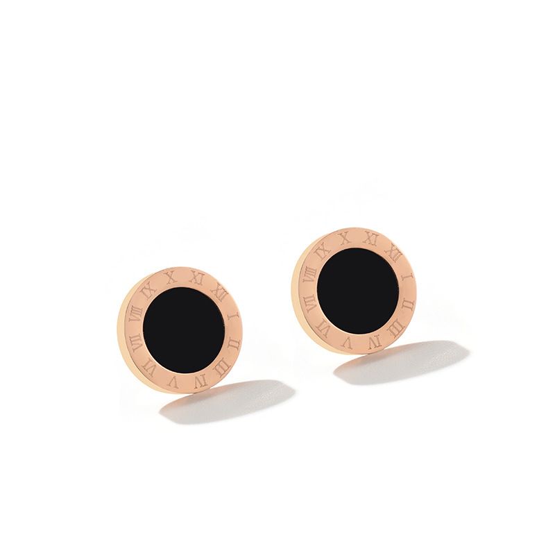 round earrings Black Resizable 40cm