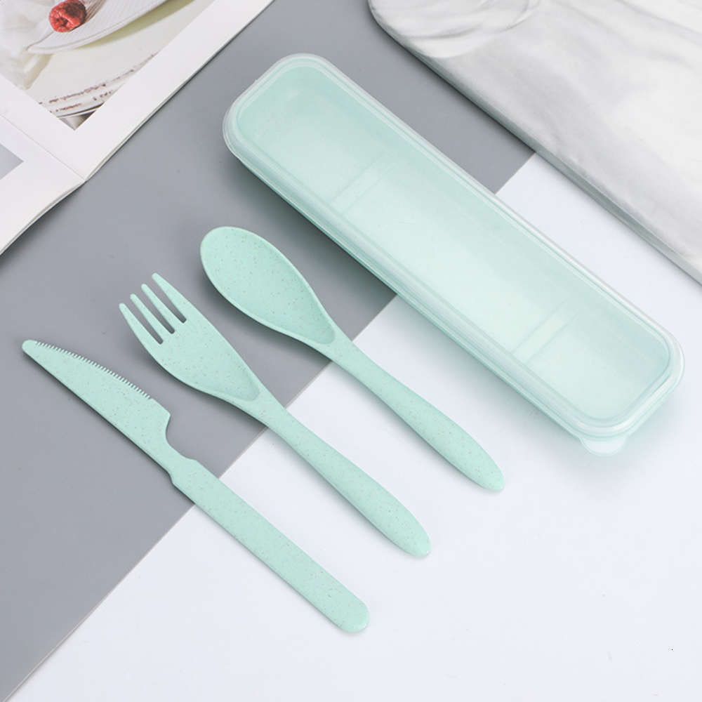 Green Box Knife Fork And Spoon Set with