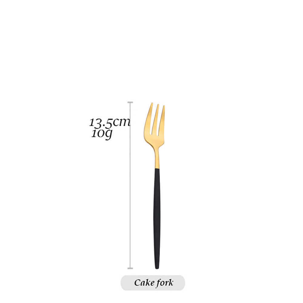 1p black cake fork