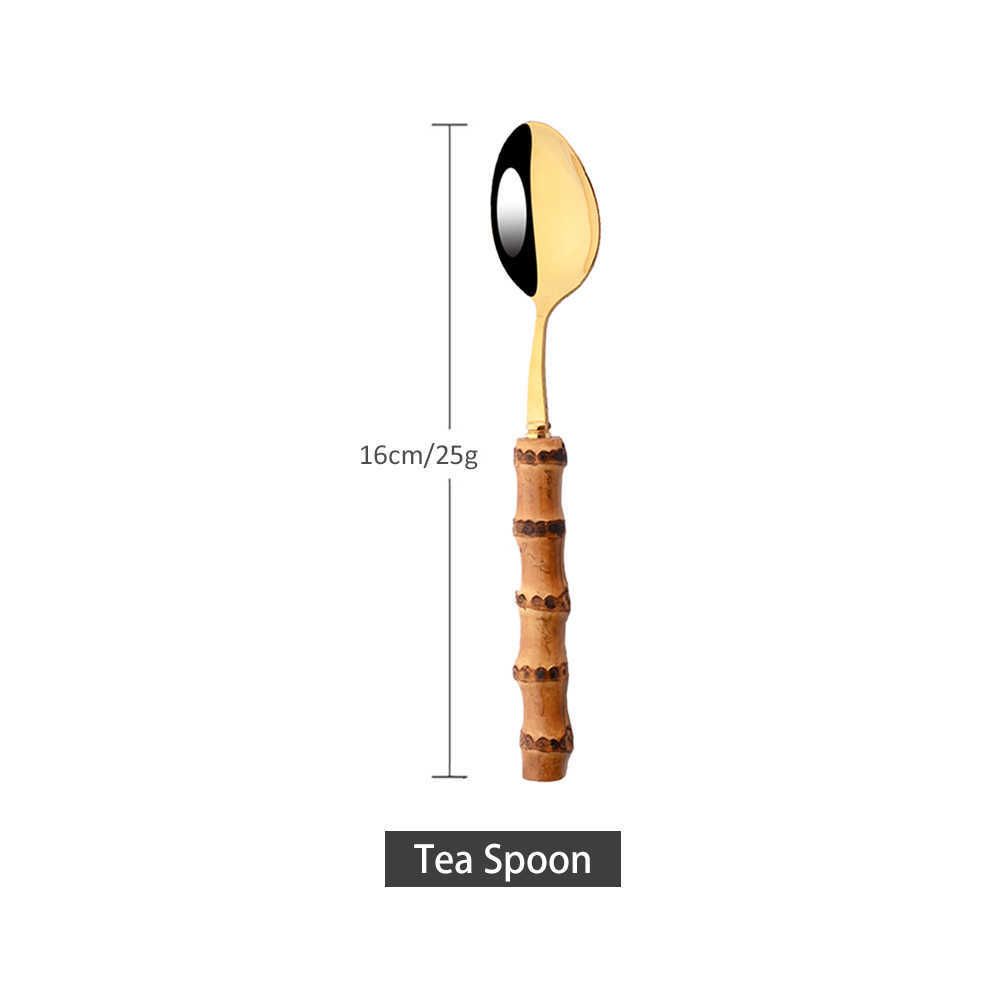 gold tea spoon