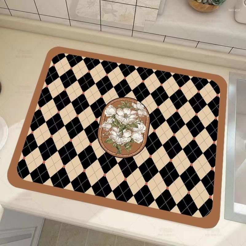 Super Absorbent Kitchen Absorbent Draining Mat Drying Mat Quick Dry Drain  Pad` [