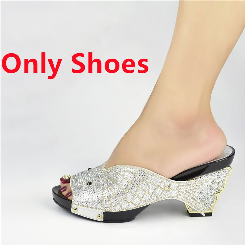 silver only shoes