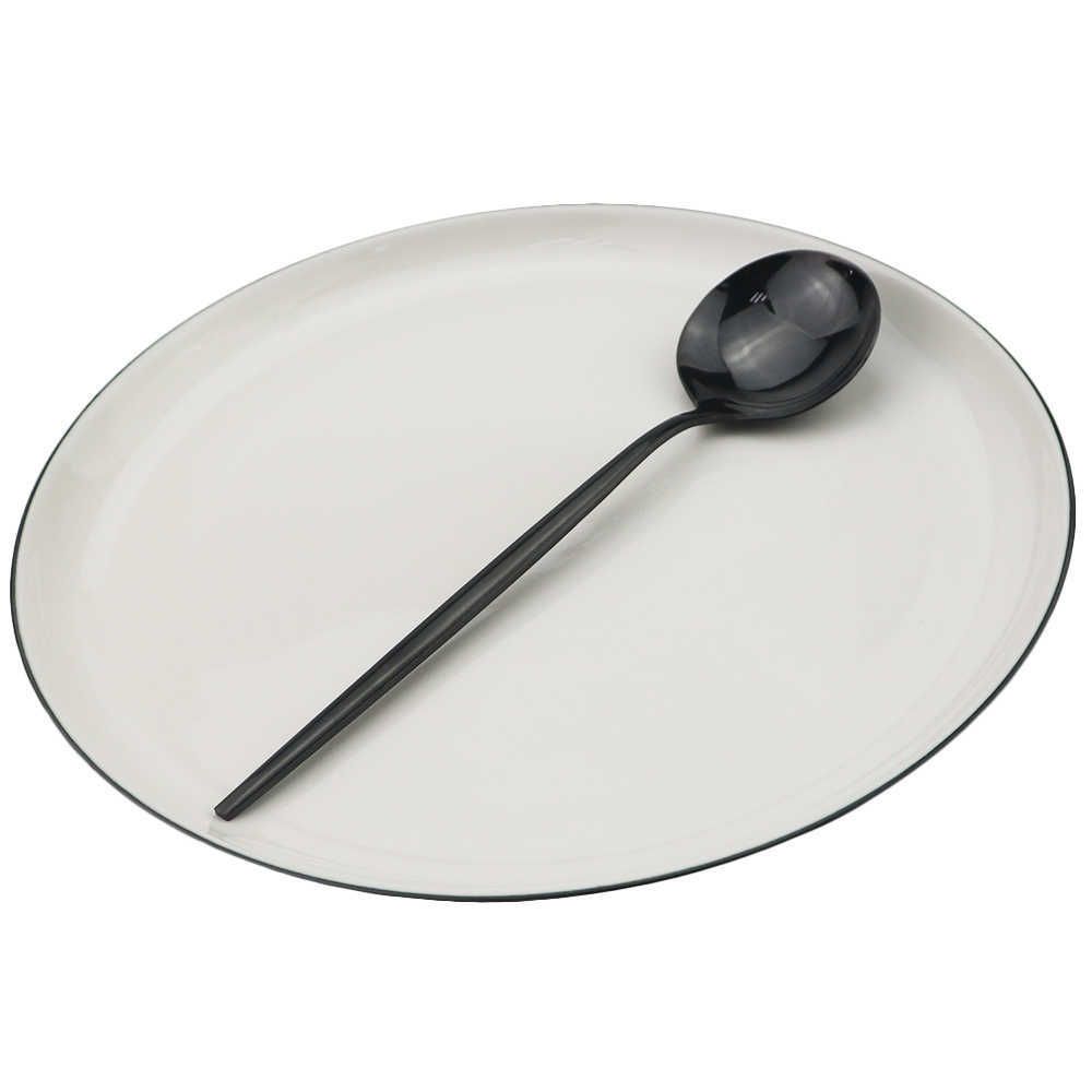 black dinner spoon