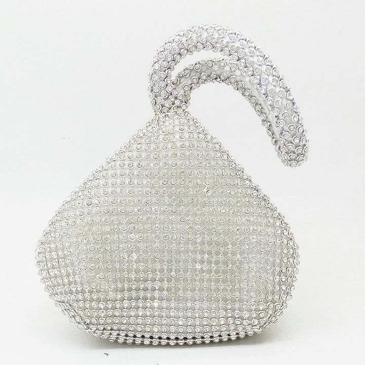 sac en cristal d'argent