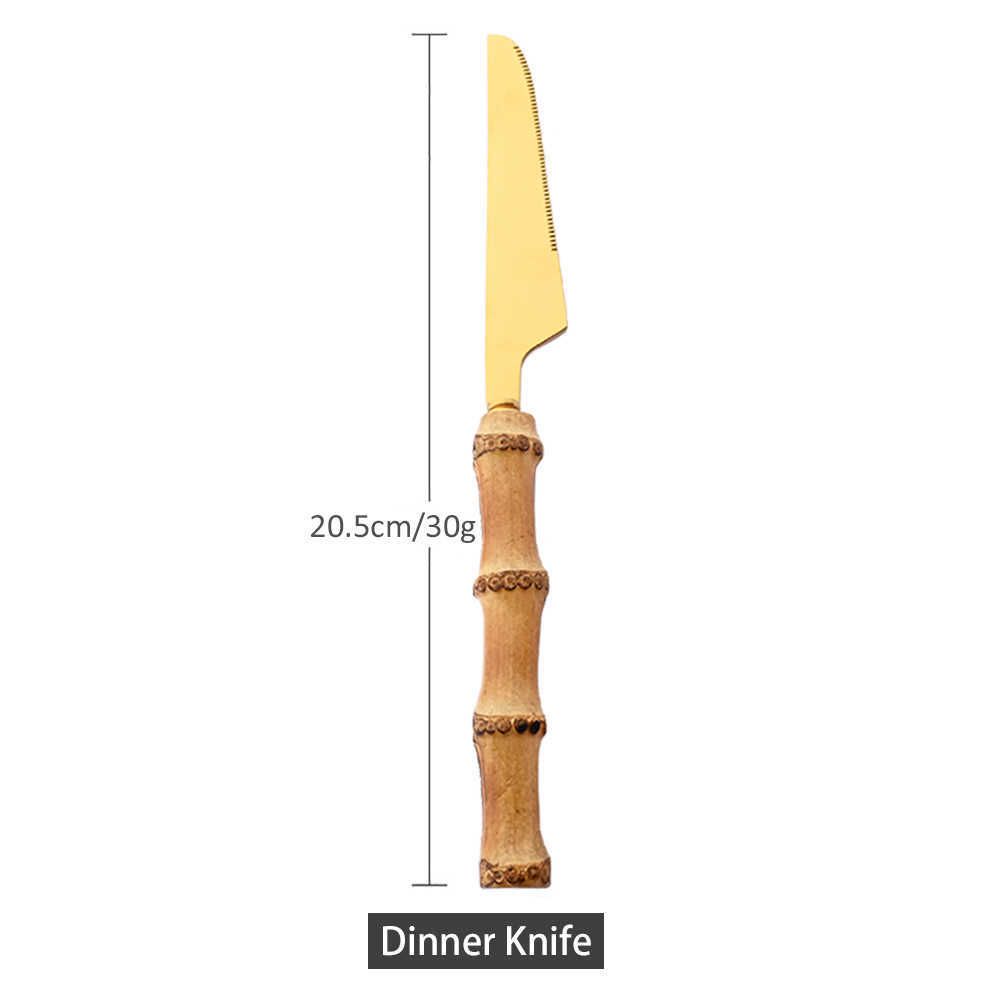 gold dinner knife