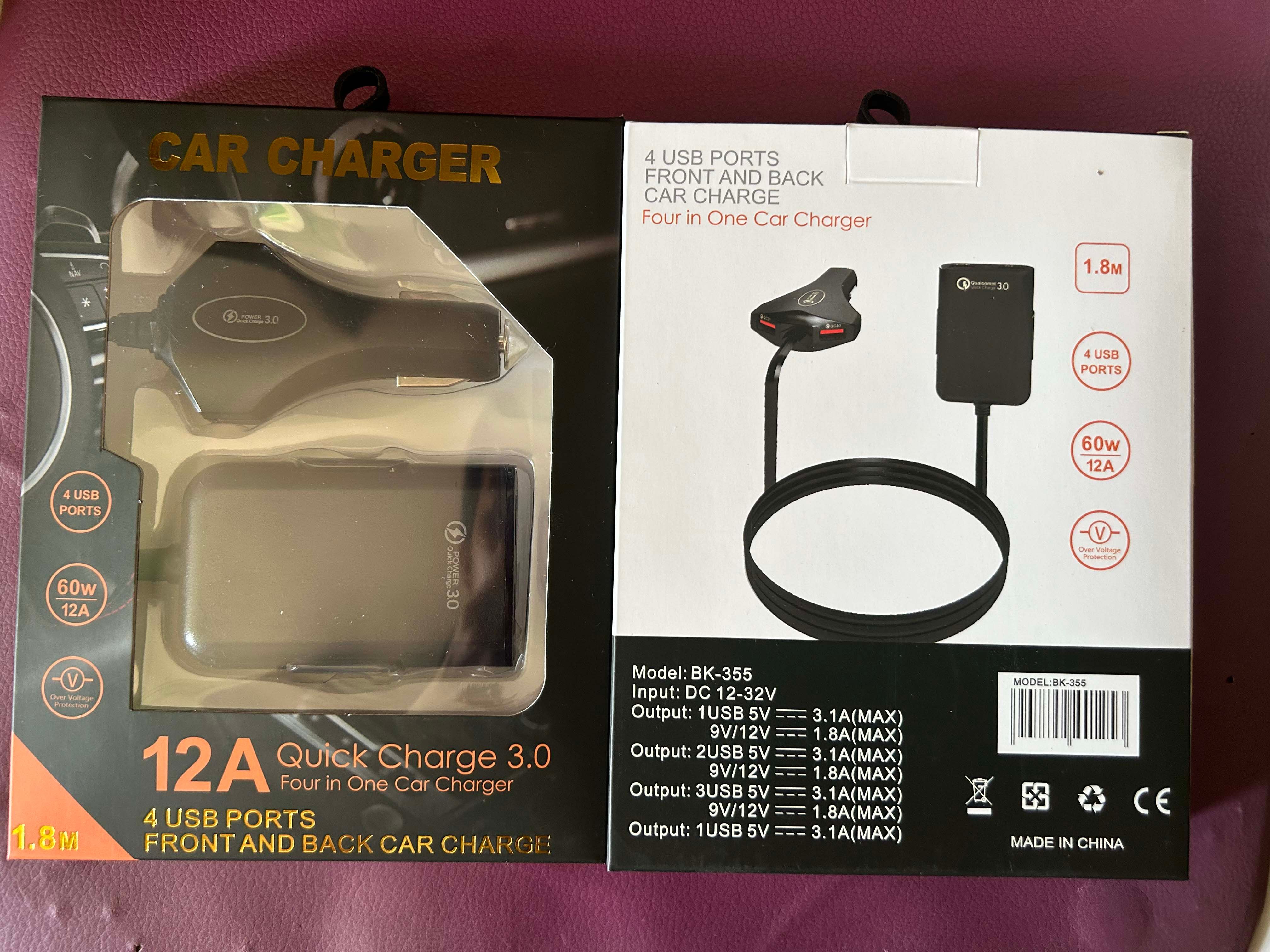 12A 60W car charger