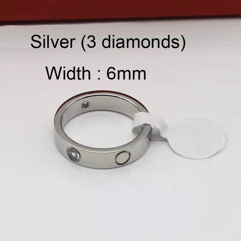 6mm elmaslı gümüş