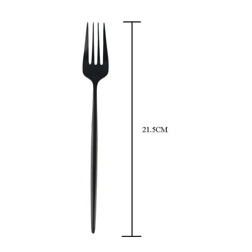 black dinner fork