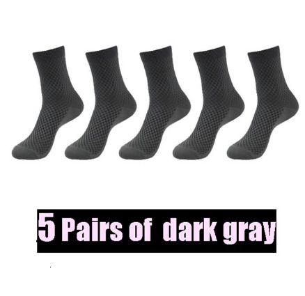 5pairs mörkgrå