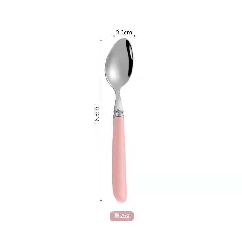 pink spoon