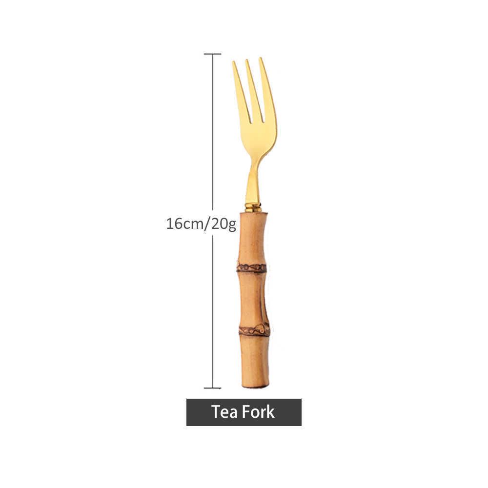 gold cake fork