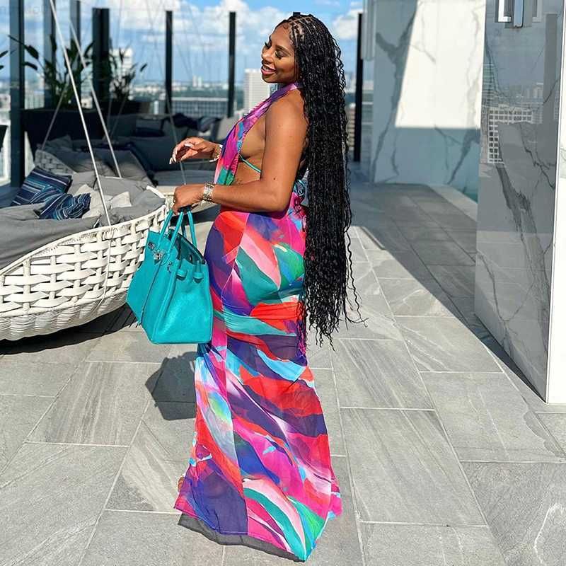 Backless casual store maxi dress