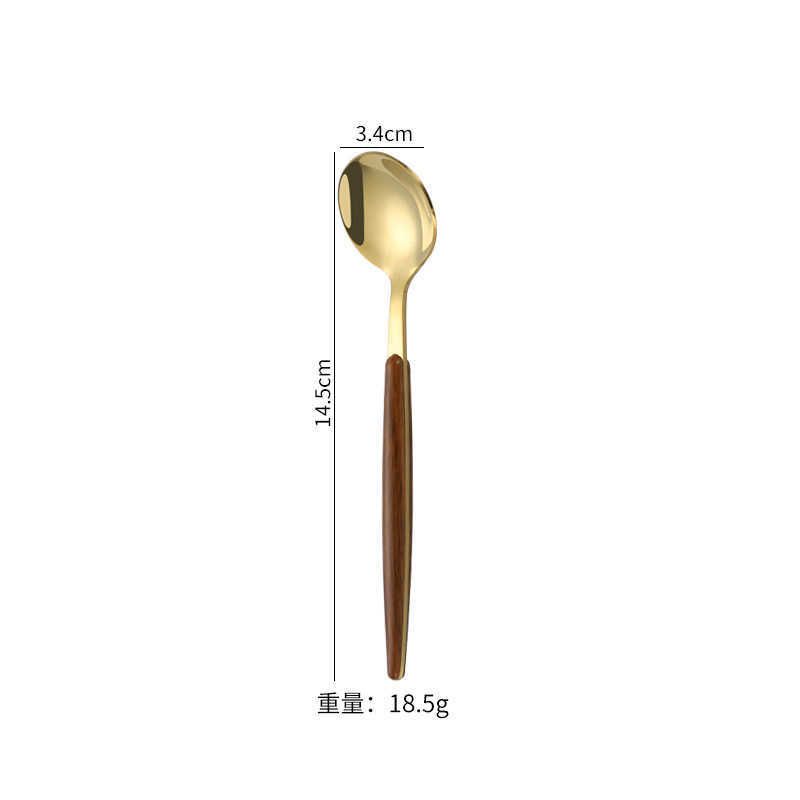 gold tea spoon