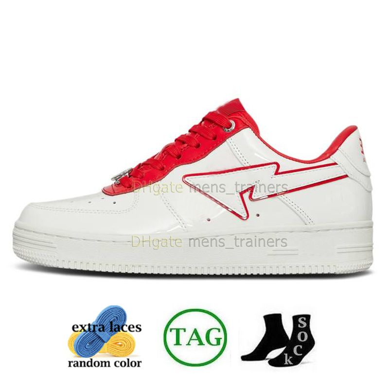 b13 patent leather white red 36-45