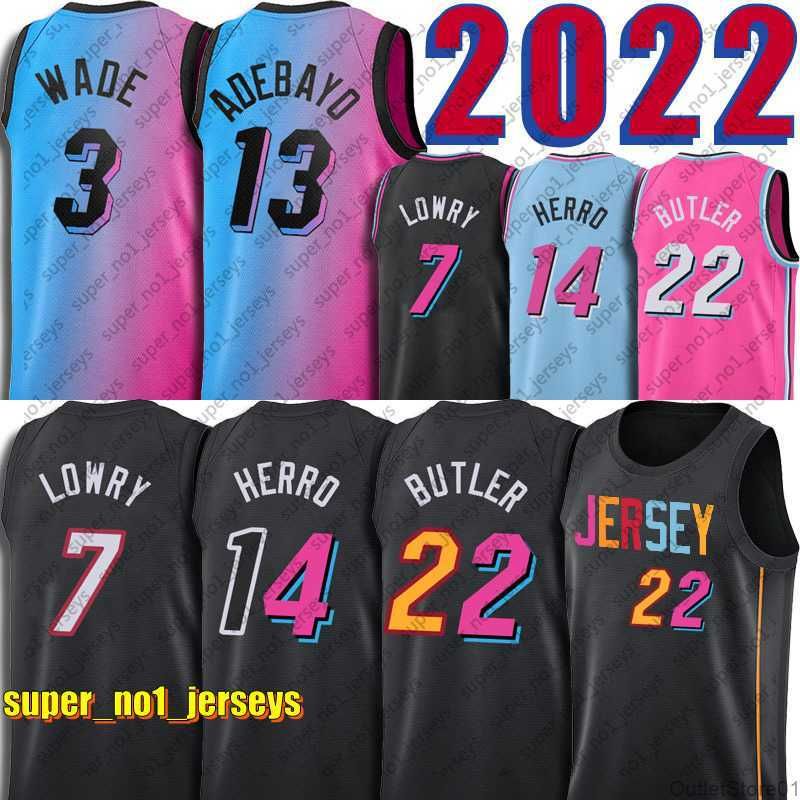NBA_ Tyler 14 Herro Bam 13 Ado Jersey Jimmy 22 Butler Dwyane 3