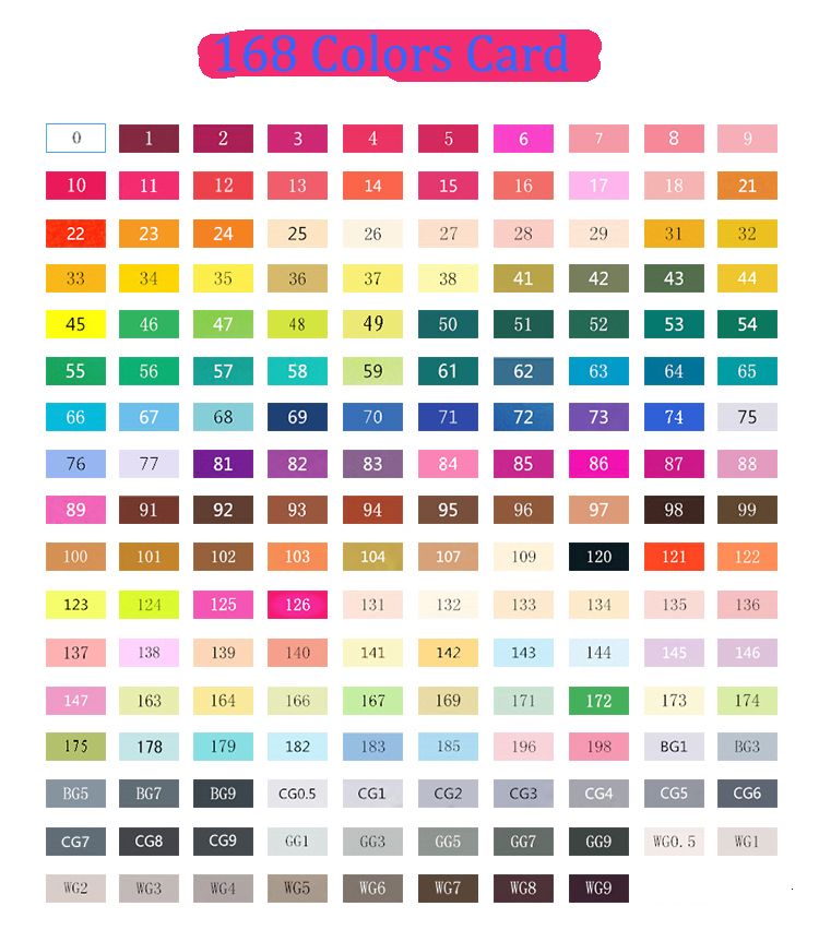 168 Colors