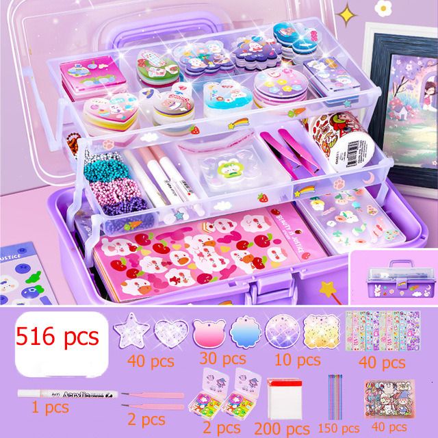 516pcs 3-layer Box