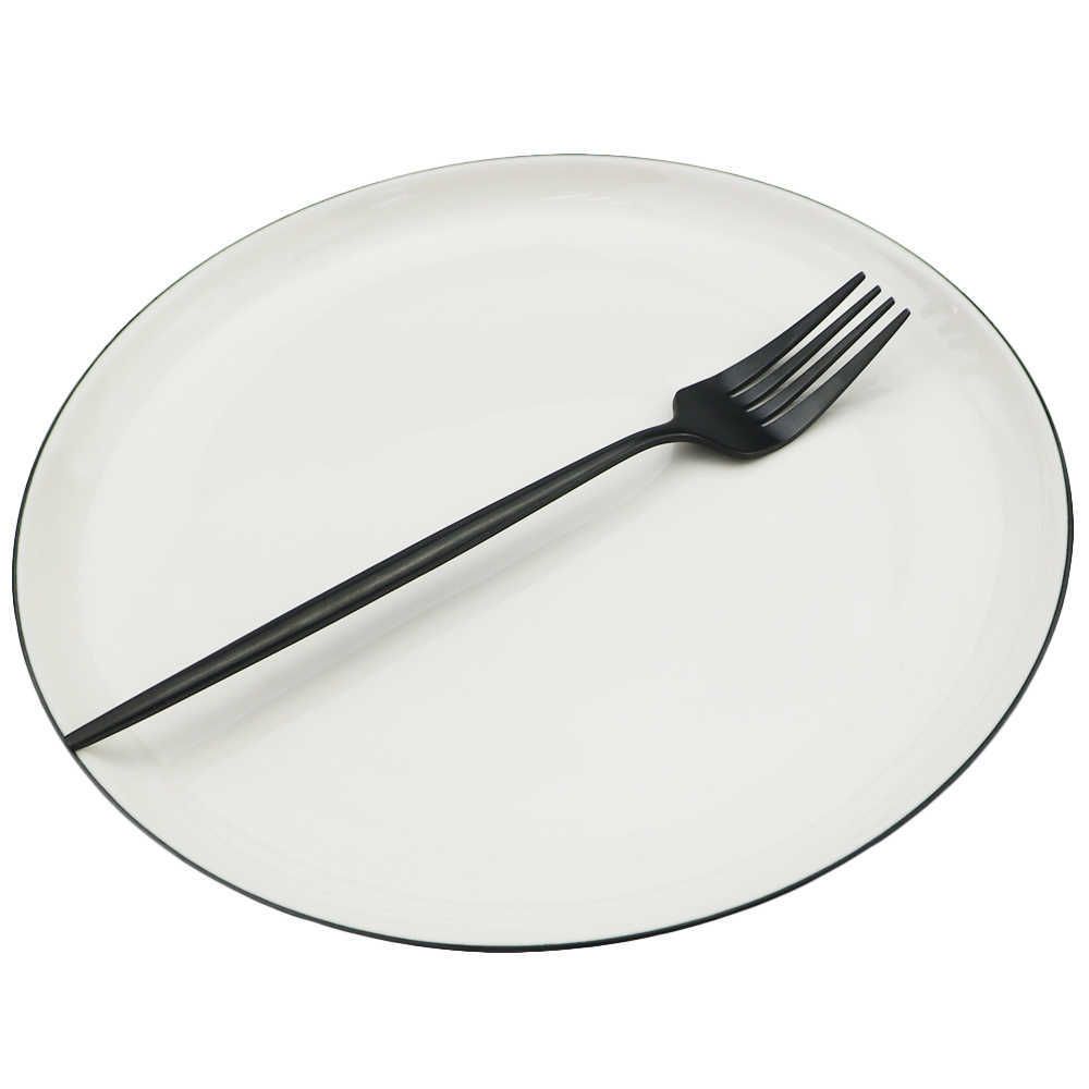 black dinner fork