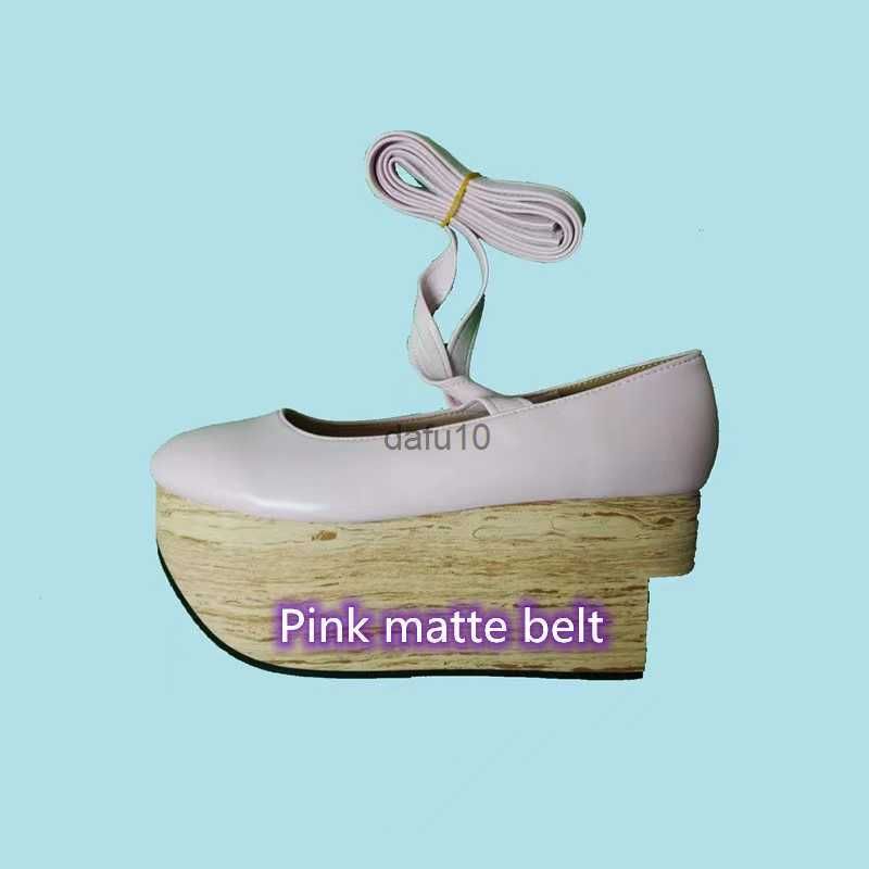 pink matte belt