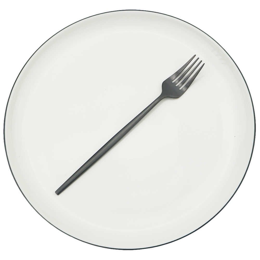 black dessert fork