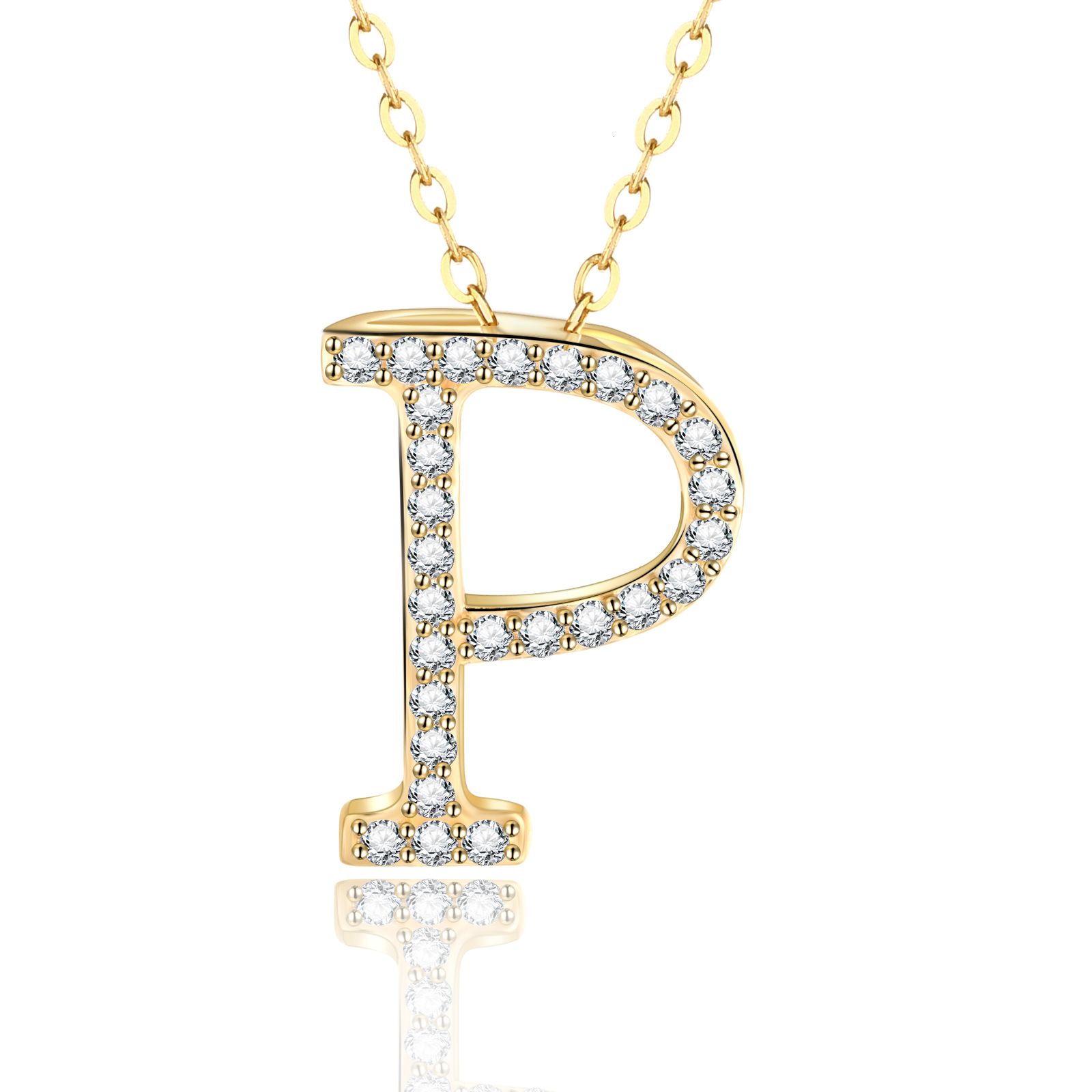 Letter p-with 925 Necklace