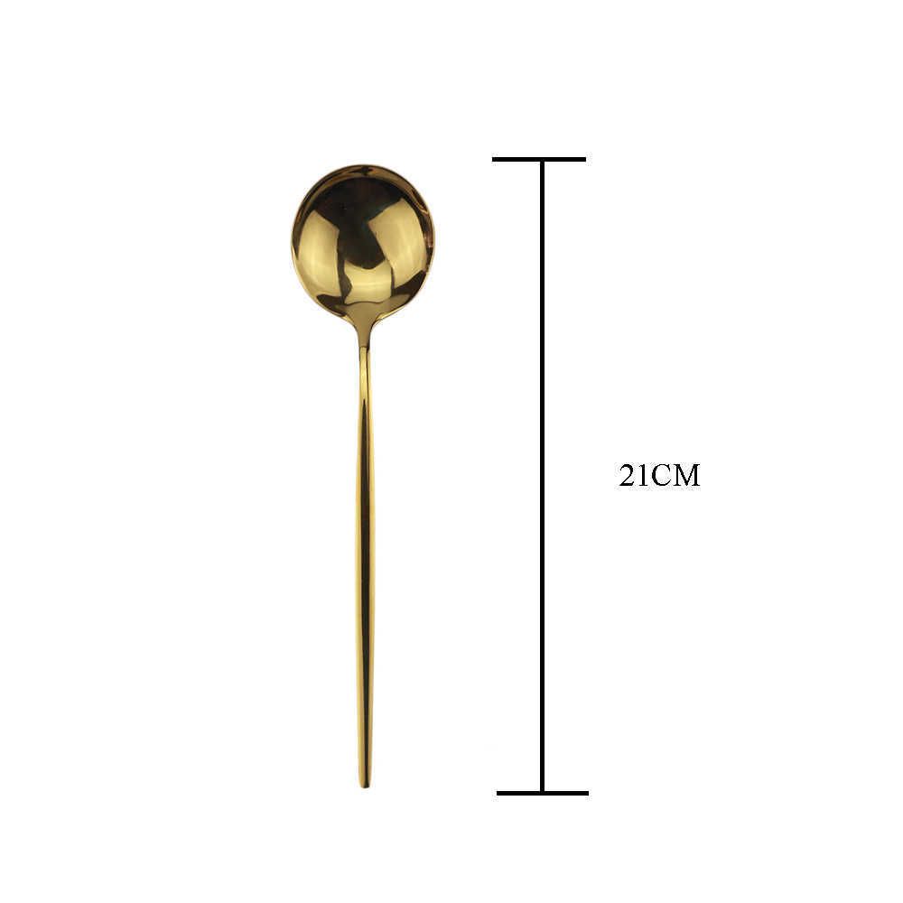 gold dinner spoon