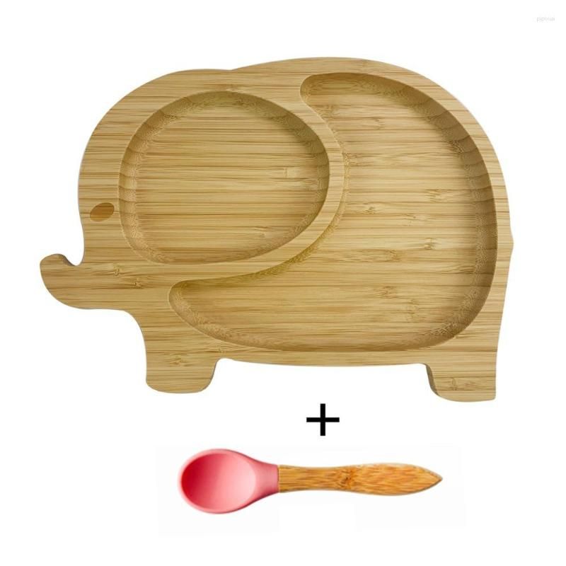 Pinkplate andspoon