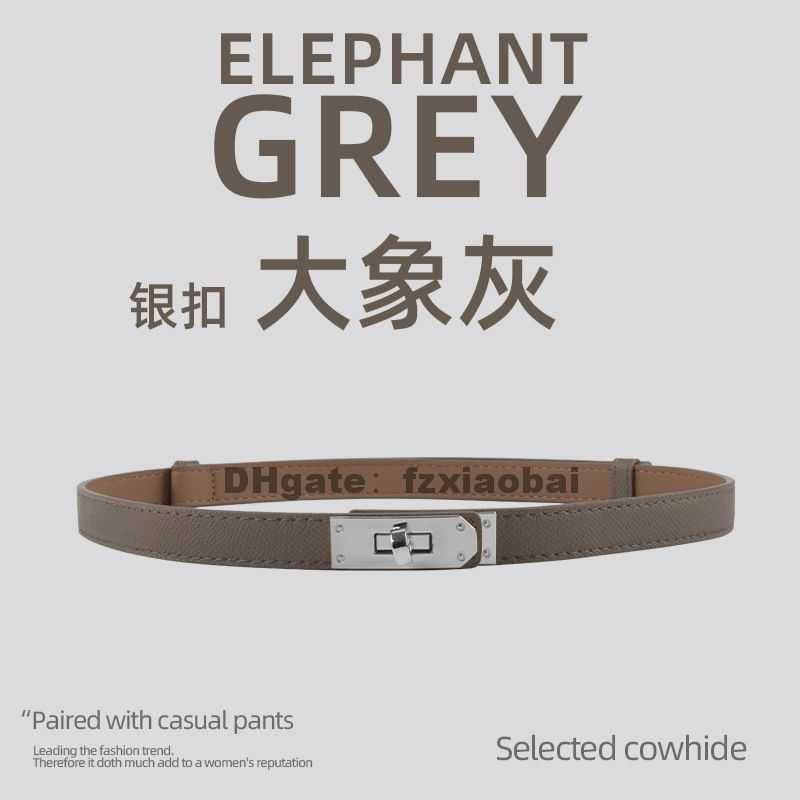4 silver buckle-elephant grey