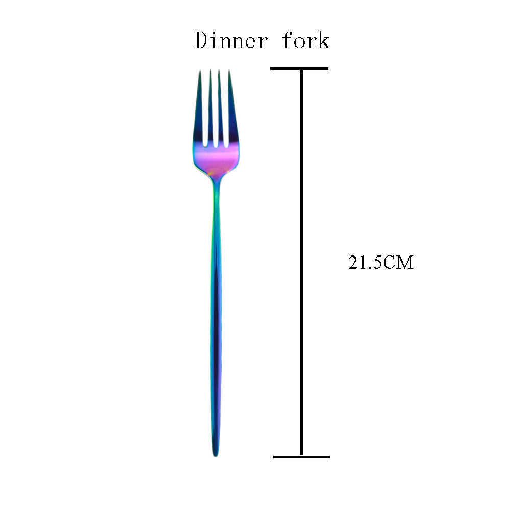 rainbow dinner fork
