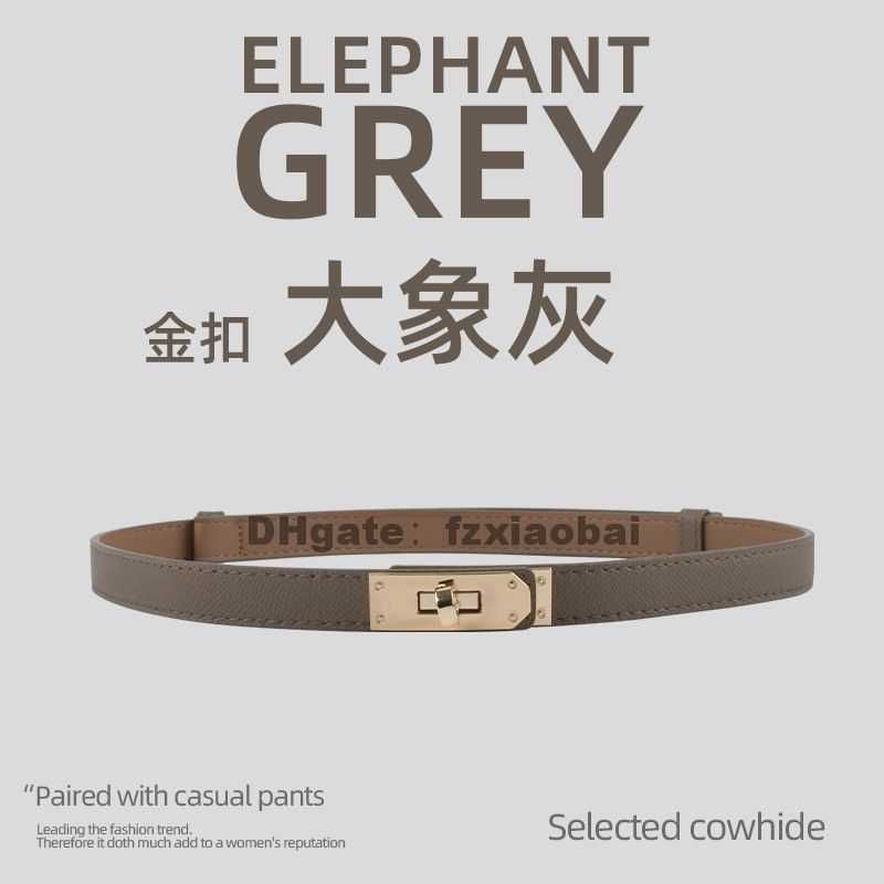 3 gold buckle-elephant grey