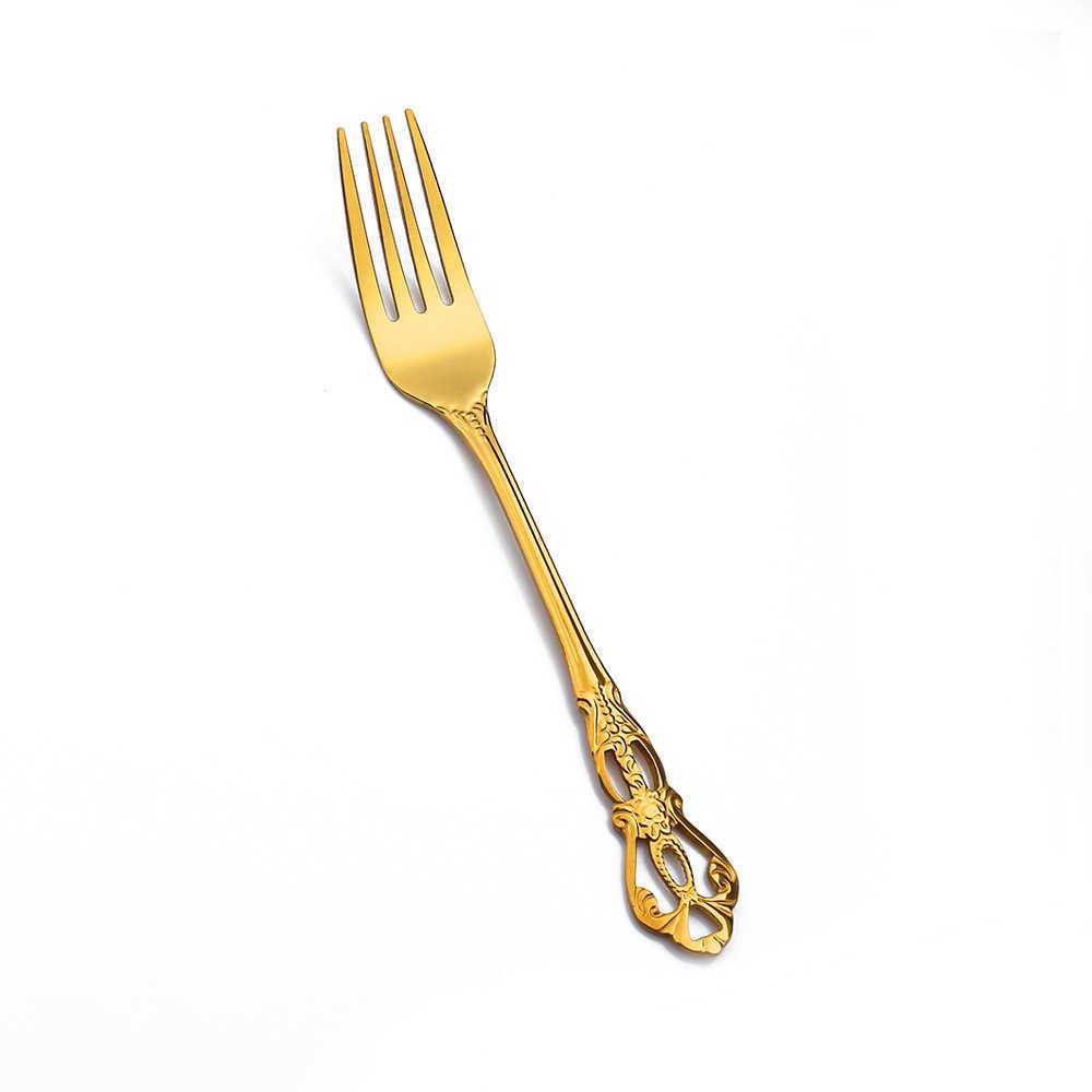 tea fork-gold