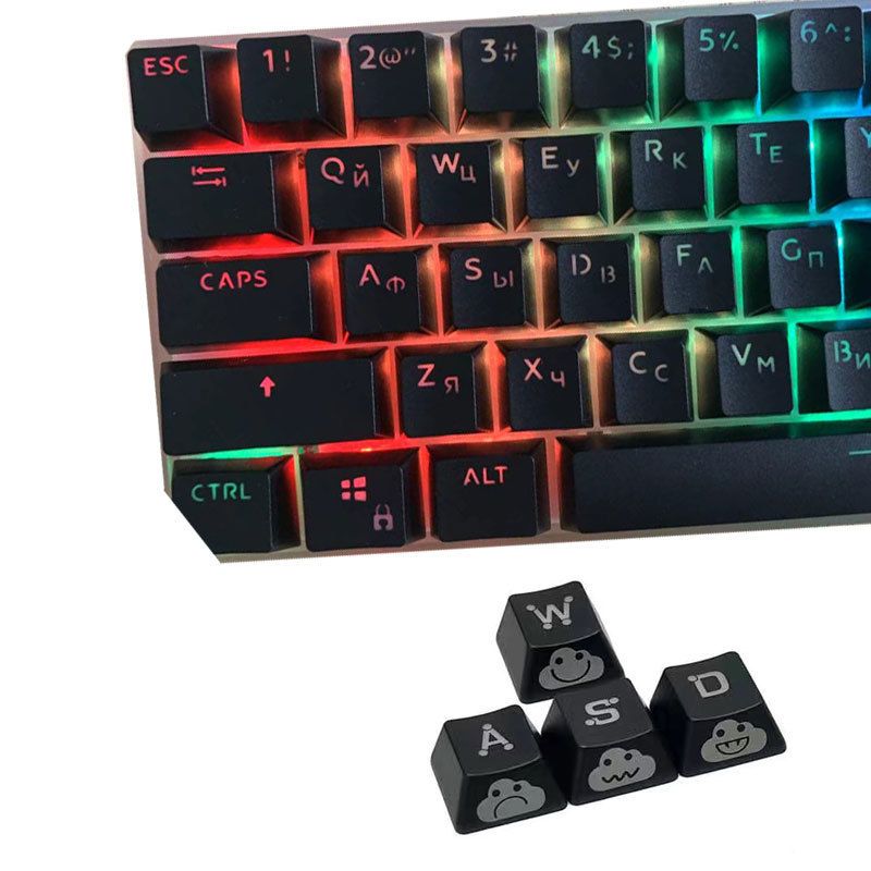 Teclados Coreano Ruso Español Diseño Pudding Keycap Para Mechanical Double  S PBT Full 117 Keys Set Keycaps ISO Key 230712 De 13,09 €