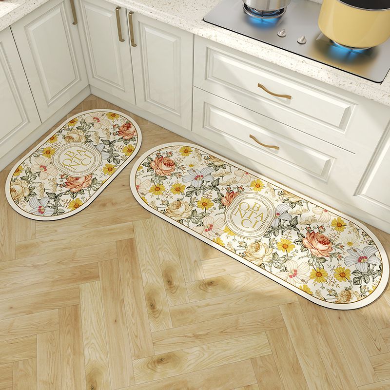 Tapis de Sol Cuisine Tapis Absorbant Cuisine Tapis antidérapant et