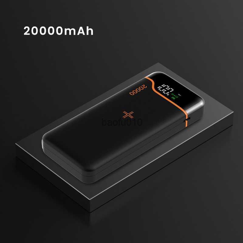 20000mah الأسود