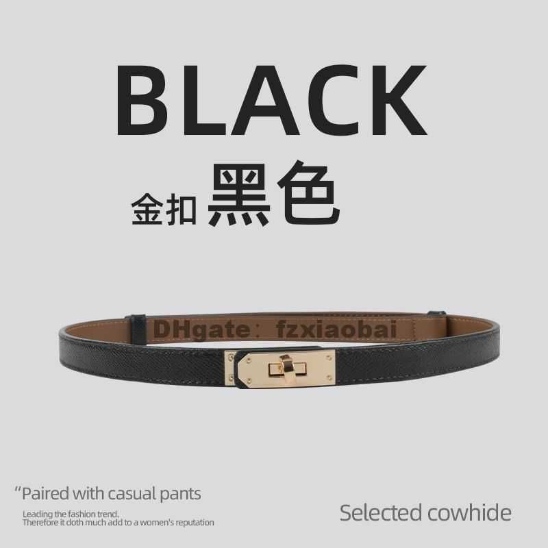 5 gold buckle-black