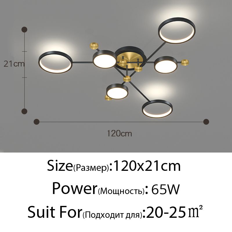 6 Köpfe, schwarz. Warmes und kaltes Licht