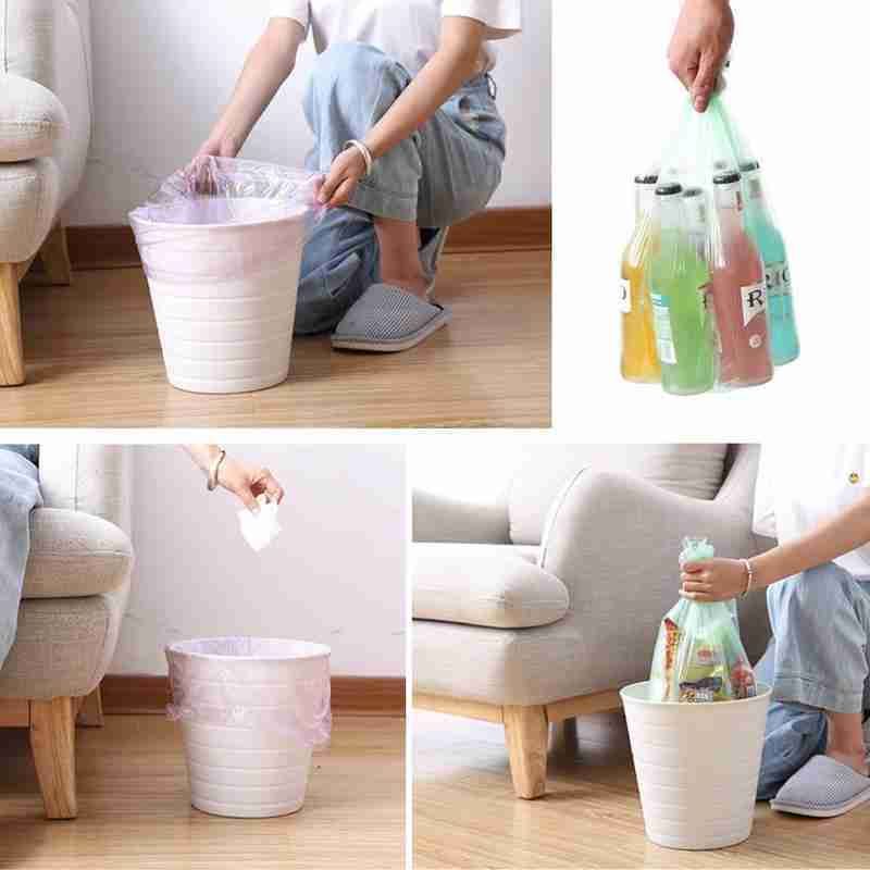 3 Rolls Garbage Bag Thicken Disposable Trash Pouch For Kitchen Trash Can  Home Waste Bins Pet Trash Bags Portable Garbage Bags - AliExpress